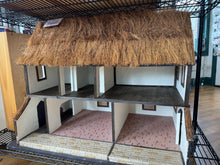 Load image into Gallery viewer, Dollhouse Miniature -  Vintage Handmade Irish Tudor With Thatched Roof Fully Finished 1:12 Scale Dollhouse
