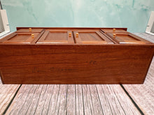 Load image into Gallery viewer, Dollhouse Miniature ~ Vintage Artisan Don Crosson 1982 Handmade Wooden Sink With Cabinets
