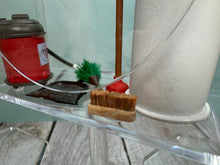 Load image into Gallery viewer, Dollhouse Miniature ~ Artisan Handmade 7 Piece Household Cleaning Set With Shop Vac , Mop, Garbage Can, Duster, Dust Pan &amp; Plunger
