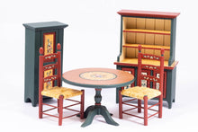 Load image into Gallery viewer, Dollhouse Miniature ~ 5 Pc. Hand Painted Kitchen Set by Susan Penny, &#39;94
