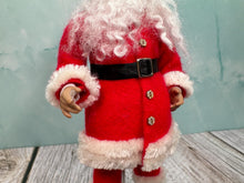 Load image into Gallery viewer, Dollhouse Miniature  ~ Artisan Handmade Hand Painted Porcelain African American Santa Doll
