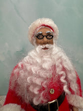 Load image into Gallery viewer, Dollhouse Miniature  ~ Artisan Handmade Hand Painted Porcelain African American Santa Doll
