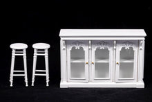 Load image into Gallery viewer, Dollhouse Miniature ~ 8 Pc. White Kitchen Set with Table &amp; Chairs Set
