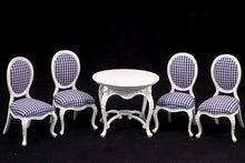 Load image into Gallery viewer, Dollhouse Miniature ~ 8 Pc. White Kitchen Set with Table &amp; Chairs Set
