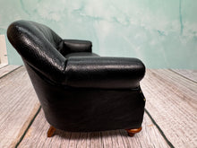 Load image into Gallery viewer, Dollhouse Miniature ~ JBM Australia Black Leather Couch
