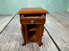 Load image into Gallery viewer, Dollhouse Miniature ~ Vintage Bespaq Wooden Nightstand
