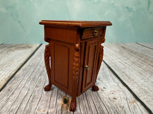 Load image into Gallery viewer, Dollhouse Miniature ~ Vintage Bespaq Wooden Nightstand
