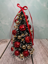 Load image into Gallery viewer, Dollhouse Miniature  ~ Artisan Hand Decorated Christmas Tree Red &amp; Gold
