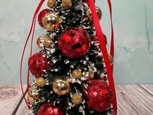 Load image into Gallery viewer, Dollhouse Miniature  ~ Artisan Hand Decorated Christmas Tree Red &amp; Gold
