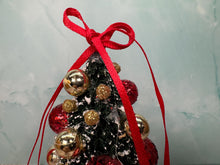 Load image into Gallery viewer, Dollhouse Miniature  ~ Artisan Hand Decorated Christmas Tree Red &amp; Gold
