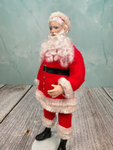 Load image into Gallery viewer, Dollhouse Miniature  ~ Artisan Handmade Porcelain Christmas Young Santa Doll With Blue Eyes
