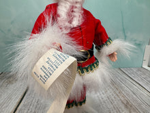 Load image into Gallery viewer, Dollhouse Miniature  ~ Artisan Handmade Hand Painted Porcelain Santa Doll Holding The Nice List
