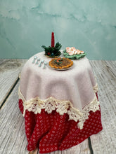 Load image into Gallery viewer, Dollhouse Miniature  ~ Artisan Handmade Decorated Christmas Table
