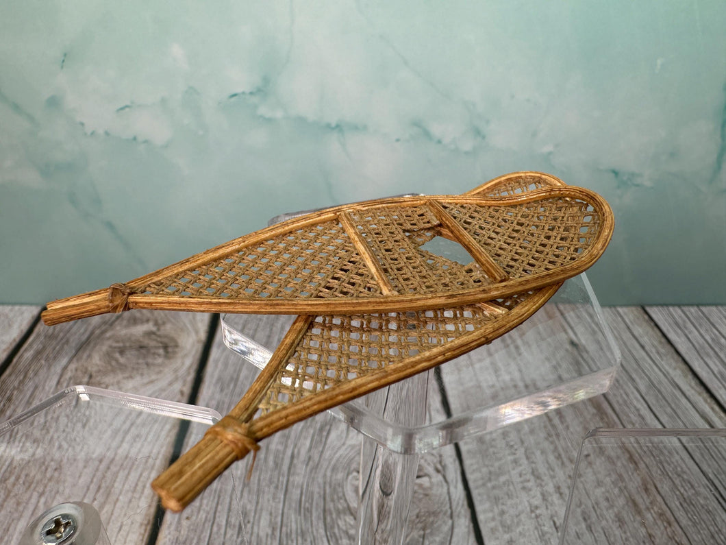 Dollhouse Miniature  ~ Artisan Handmade Snow Shoes