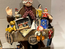 Load image into Gallery viewer, Dollhouse Miniature ~ Handmade Crocheted Man Balloon Peddler - From Ursula Sauerberg Estate
