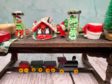 Load image into Gallery viewer, Dollhouse Miniature  ~ Artisan Handmade OOAK Decorated Christmas Table Christmas Cookies &amp; Snowman
