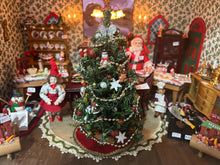 Load image into Gallery viewer, Dollhouse Miniature  ~ Christmas Tree with Snowman, Snowflake, and Teddy Bear Ornaments Holiday December Festive
