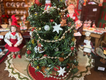 Load image into Gallery viewer, Dollhouse Miniature  ~ Christmas Tree with Snowman, Snowflake, and Teddy Bear Ornaments Holiday December Festive
