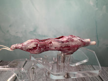 Load image into Gallery viewer, Dollhouse Miniature ~ Artisan Handmade Skinned Rabbit On String Butcher Shop
