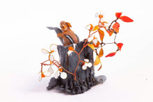 Load image into Gallery viewer, Mary McGrath Chipmunk in Tree Stump with Flowers
