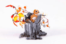 Load image into Gallery viewer, Mary McGrath Chipmunk in Tree Stump with Flowers
