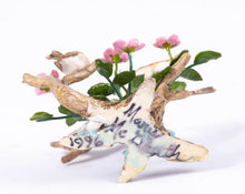 Load image into Gallery viewer, Mary McGrath Sculpted Trio of Birds On Branches with Flowers
