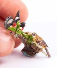 Load image into Gallery viewer, Mary McGrath Sculpted Vintage 1998 Birds on Branch with Flowers
