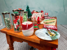 Load image into Gallery viewer, Dollhouse Miniature  ~ Artisan Handmade OOAK Decorated Santa&#39;s  Christmas Cookie Buffet Table
