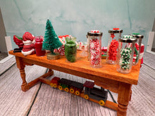 Load image into Gallery viewer, Dollhouse Miniature  ~ Artisan Handmade OOAK Decorated Santa&#39;s  Christmas Cookie Buffet Table
