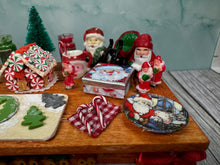 Load image into Gallery viewer, Dollhouse Miniature  ~ Artisan Handmade OOAK Decorated Santa&#39;s  Christmas Cookie Buffet Table
