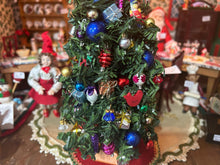 Load image into Gallery viewer, Dollhouse Miniature  ~ Festive Christmas Tree with Assorted Decor, “Believe” Ornaments, &amp; Angel Tree Topper Holiday Santa Claus
