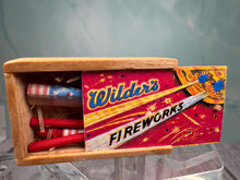 Load image into Gallery viewer, Vintage Artisan Ron Bufton Handmade Wooden Fireworks Box Signed
