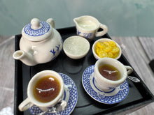 Load image into Gallery viewer, Dollhouse Miniature ~ Artisan Avon Handmade Hand Painted Porcelain Asian Teaset For 2
