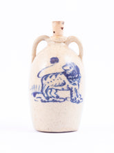 Load image into Gallery viewer, Jane Graber Crock with Handles and Lion Decor - Stoneware IGMA
