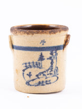 Load image into Gallery viewer, Jane Graber Christmas Crock with Deer, &#39;84 Stoneware IGMA
