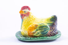 Load image into Gallery viewer, Janice Crawley Porcelain Chicken on Platter / Cheese Dish
