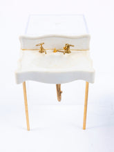 Load image into Gallery viewer, 24k Gold Bathroom Set by F.W. Koch, Porcelain 3 Piece Bath Set
