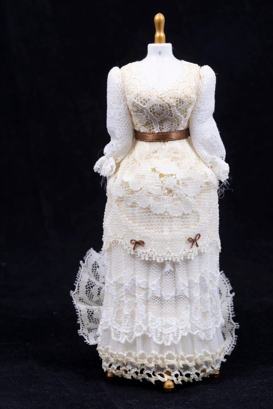 Karen Benson Victorian Wedding Dress on Mannequin