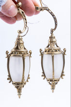 Load image into Gallery viewer, BTB Scotts Lighting - Vtg. Pair of Beautiful Outdoor Lanterns with Brass Hanger - From Estate of Lee Lefkowitz
