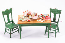 Load image into Gallery viewer, Christmas Gingerbread Decorated Table &amp; Chairs by Laura Crain

