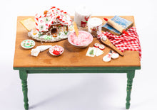 Load image into Gallery viewer, Christmas Gingerbread Decorated Table &amp; Chairs by Laura Crain
