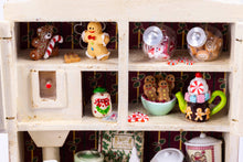 Load image into Gallery viewer, Christmas Decorated Kitchen Hoosier Cabinet
