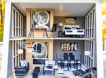 Load image into Gallery viewer, Modern Dollhouse Decorated with Furniture - Black &amp; White
