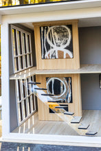 Load image into Gallery viewer, Modern Dollhouse Decorated with Furniture - Black &amp; White
