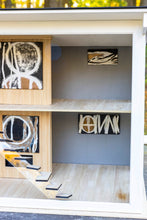 Load image into Gallery viewer, Modern Dollhouse Decorated with Furniture - Black &amp; White
