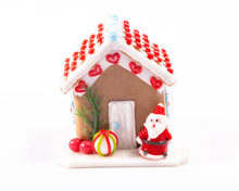 Load image into Gallery viewer, Gingerbread House - With Santa
