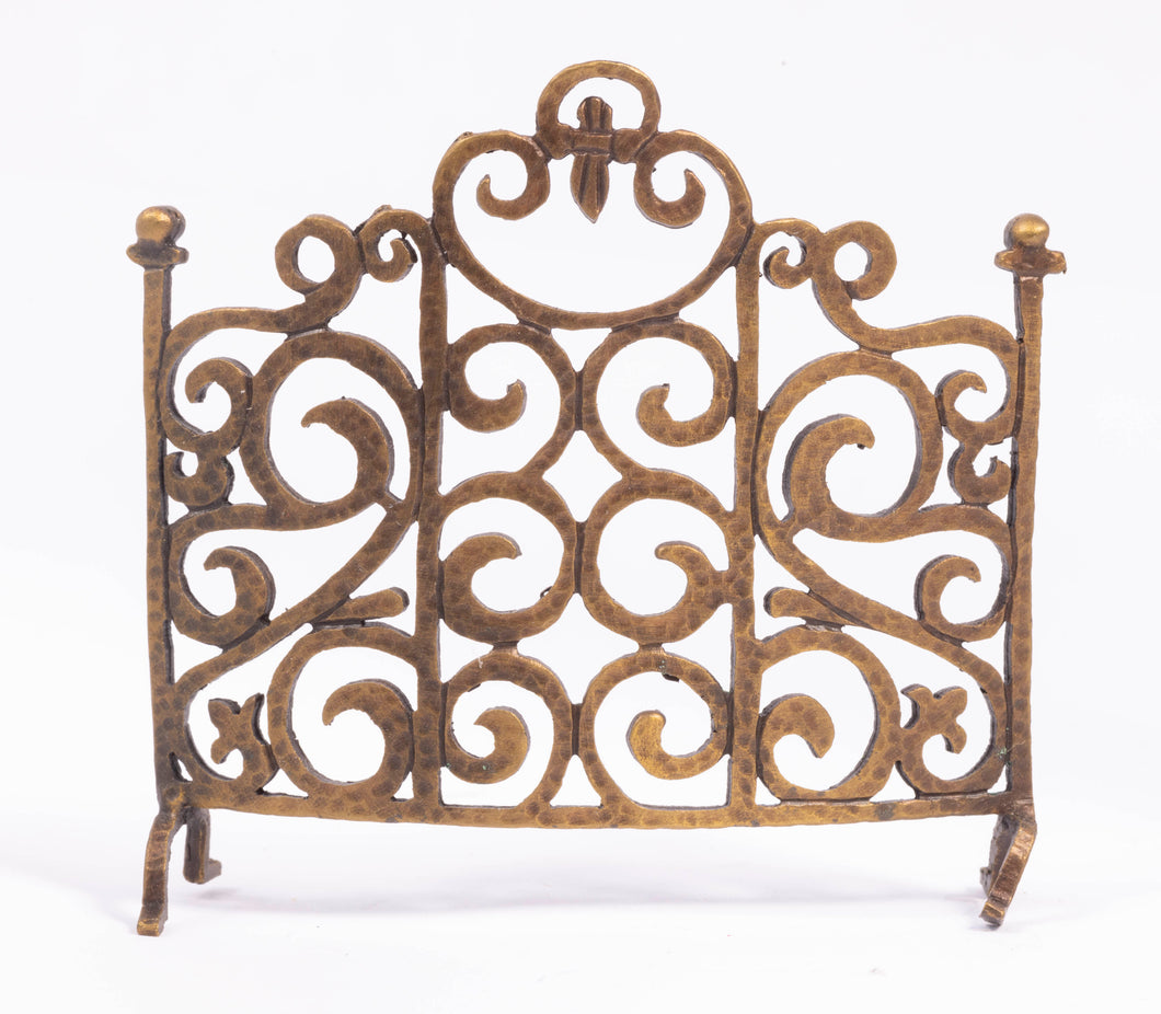Fireplace Screen with Scrollwork