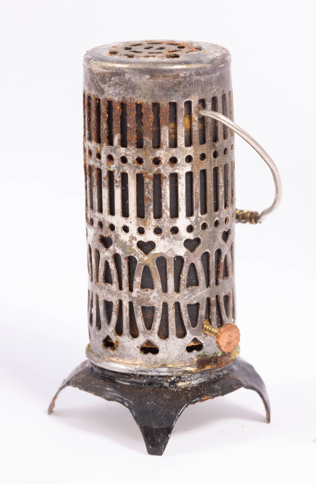 Aged Soft Metal Vintage Parlor Stove