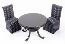 Load image into Gallery viewer, Black &amp; Polka Dot Dining Set
