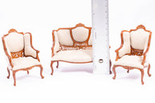 Load image into Gallery viewer, 3 Pc Bespaq Living Room Set with Fretwork
